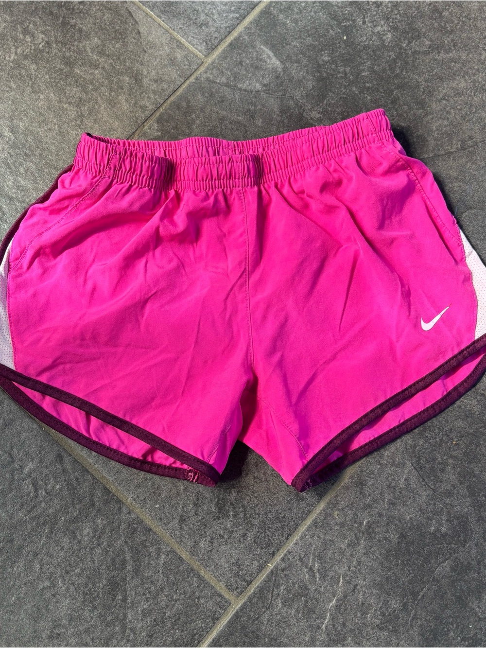 Nike Girls Sz S Dri-Fir Hot Pink Running Shorts